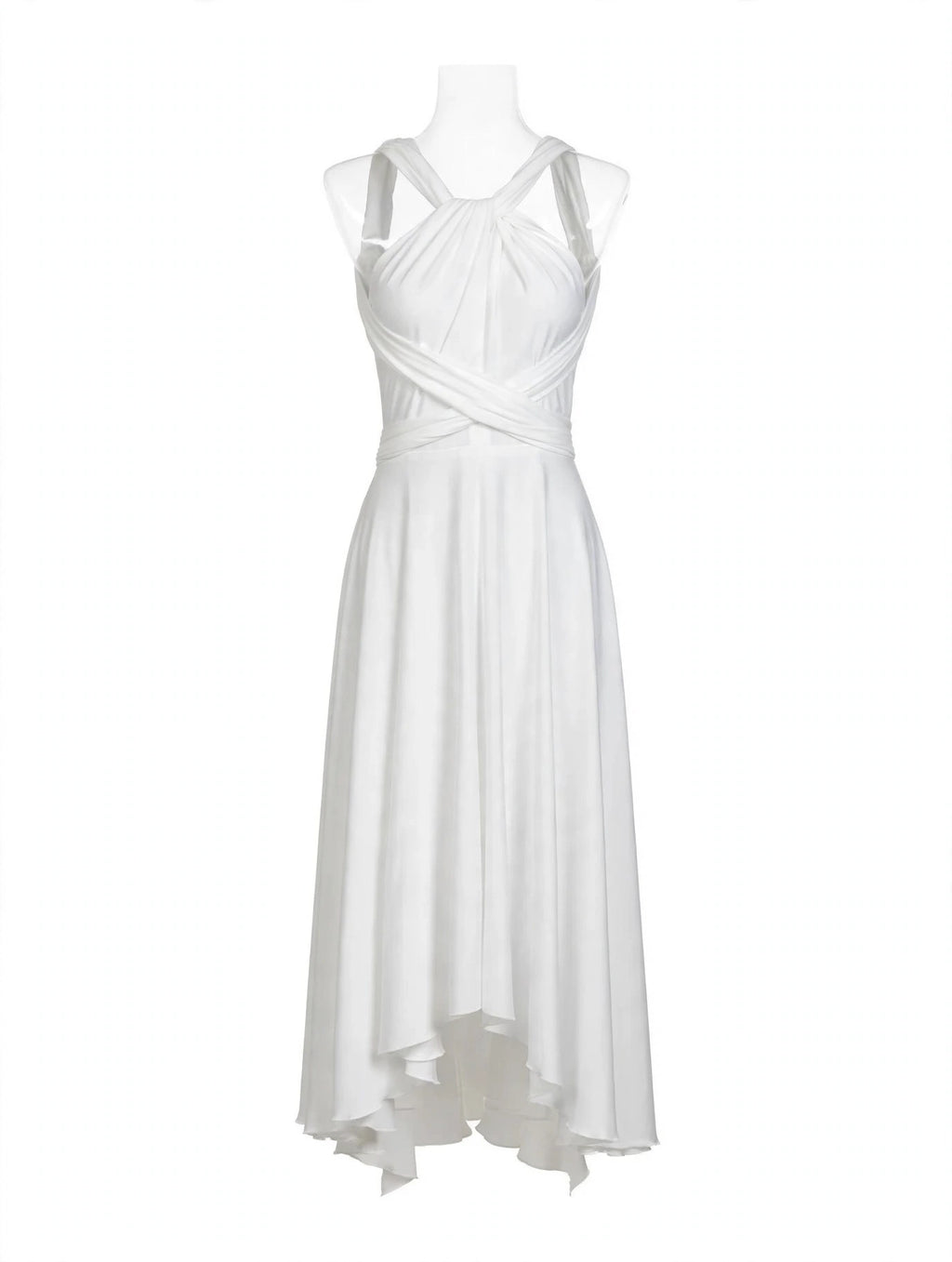INFINITY - Weißes Multi-Way-Midikleid Novia - Brautjungfer