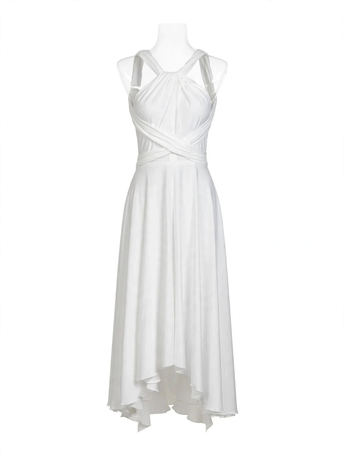INFINITY - Robe Midi Novia Blanche Multi-Ways - Demoiselle d'Honneur