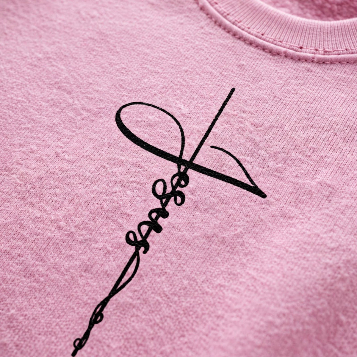 Sweatshirt Douceur Divine - Rose Pastel