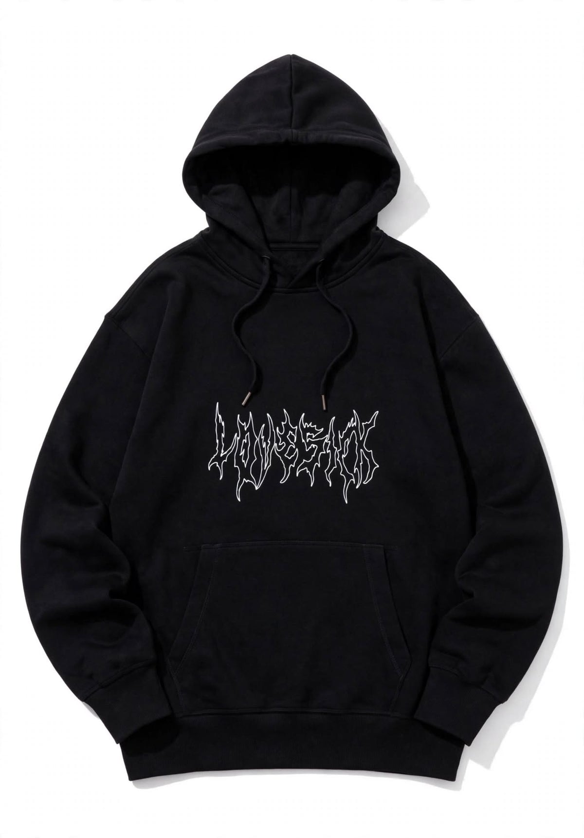 Sweat à Capuche Signature Noir - Allure Urbaine et Raffinée