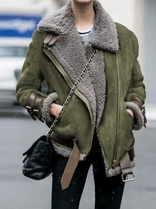 Manteau d'hiver grande taille pour femme, veste d'automne épaisse et tendance. Vêtements d'extérieur tendance.-4