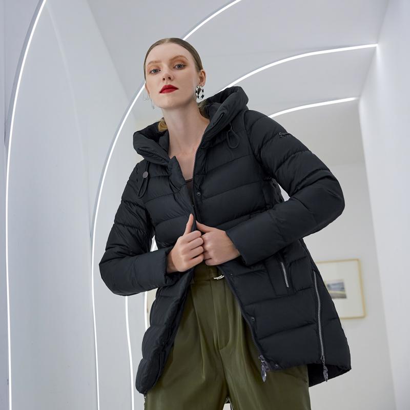 Parka d'hiver femme chaude à capuche déperlante