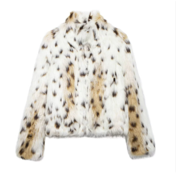Manteau d'hiver pour femme en matière duveteuse, épais et chaud, avec revers-10