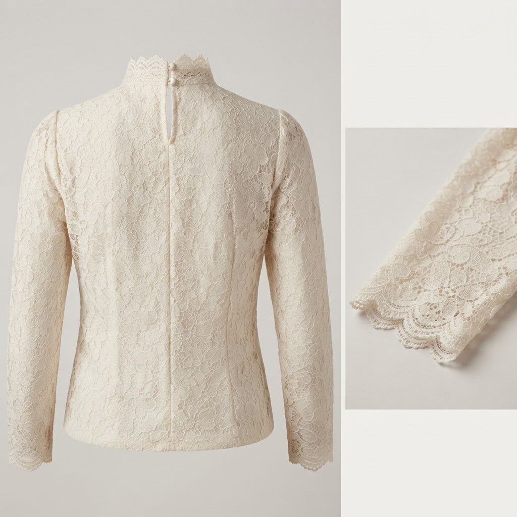 Blouse Victoire - Dentelle Blanche