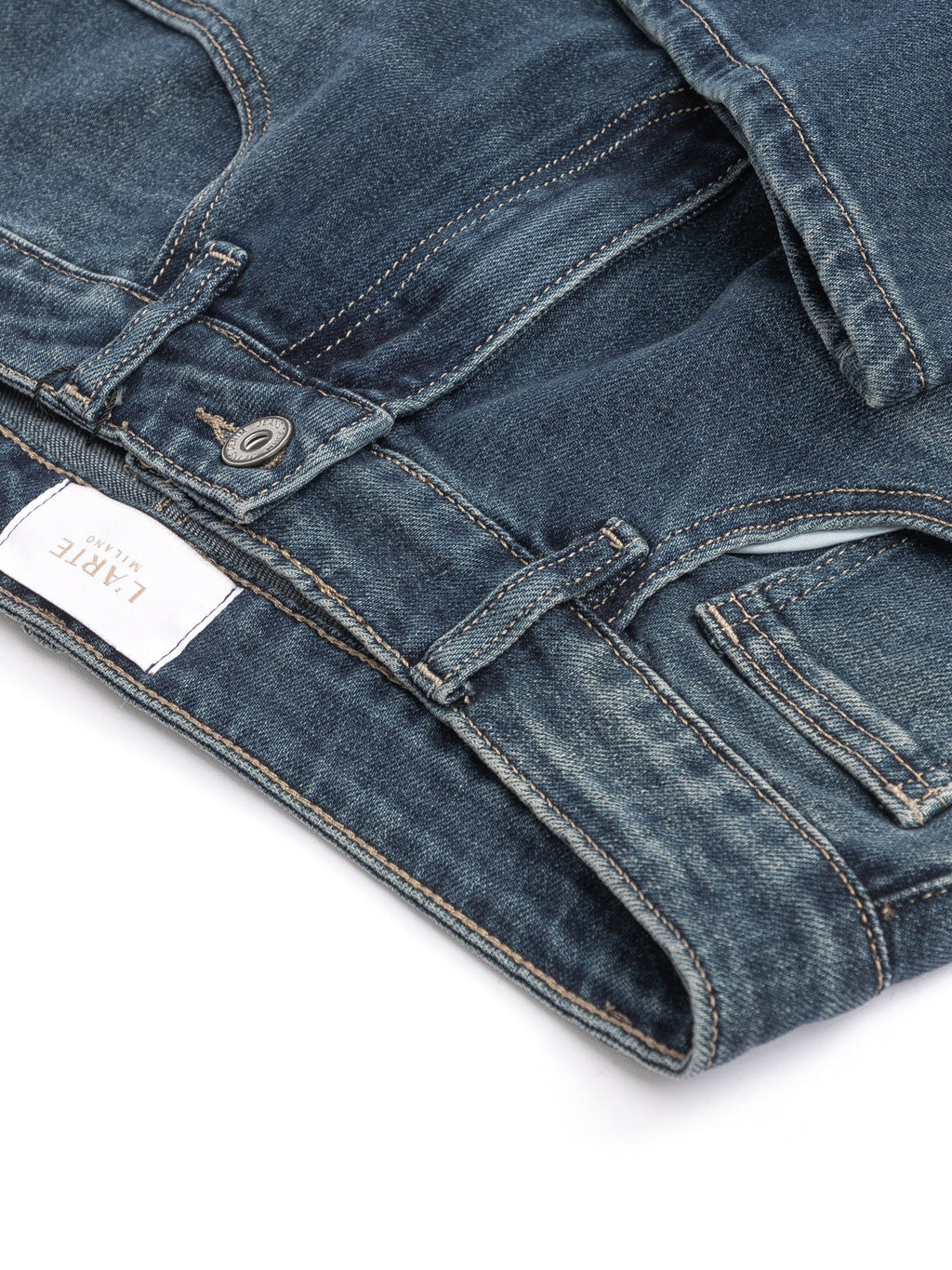 Jean pour femme en mélange de coton bleu – Pantalon en denim confortable et élégant-4