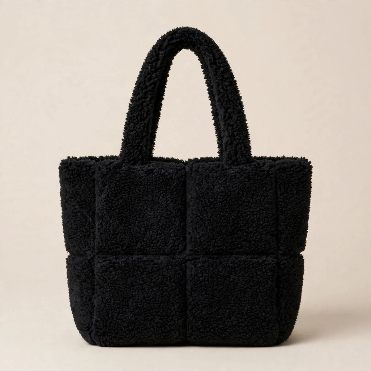 Sac cabas en peluche pour femme, grande capacité, sac à main d'hiver, sac à bandoulière