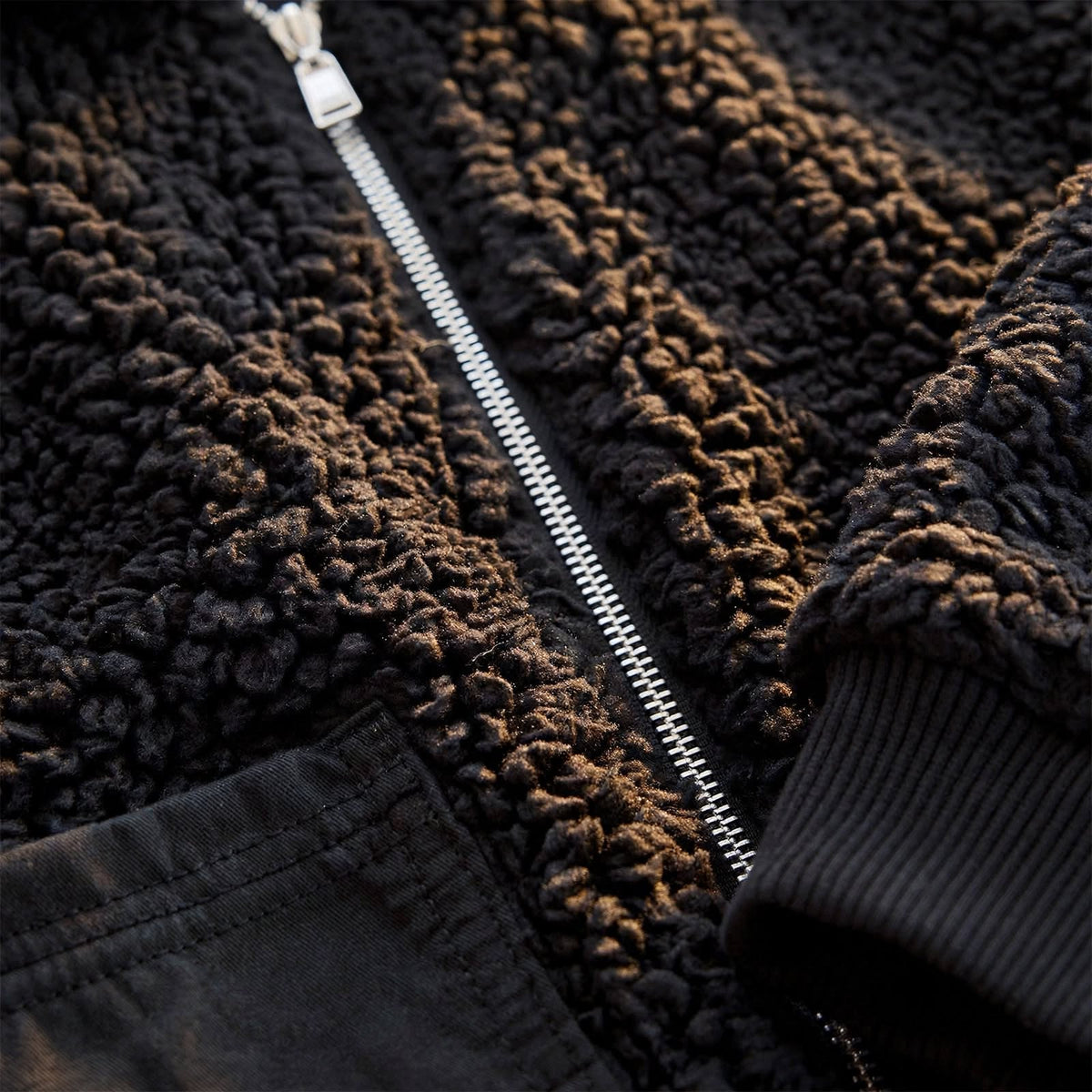 Veste oversize en fausse laine d'agneau pour femme, manteau d'hiver noir chaud