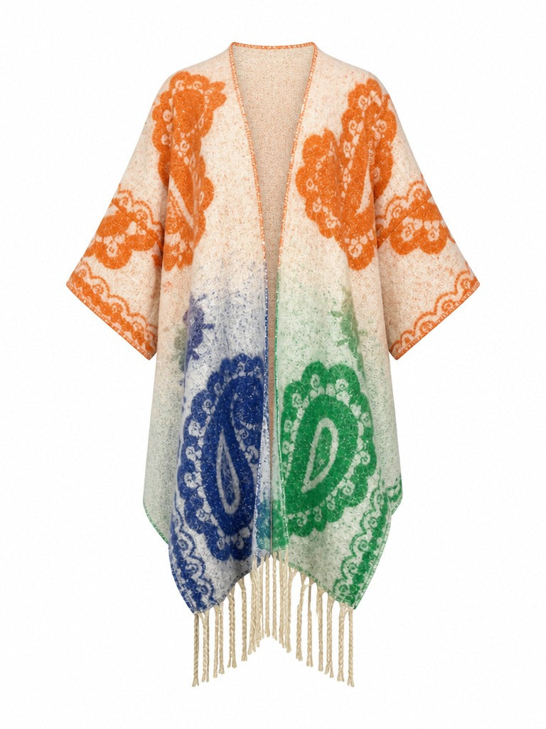 Wanderlust Tassel Knit Kimono-8