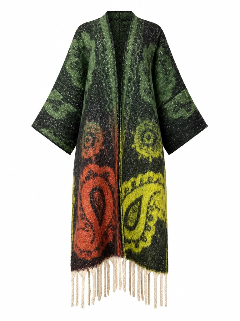 Wanderlust Tassel Knit Kimono-7
