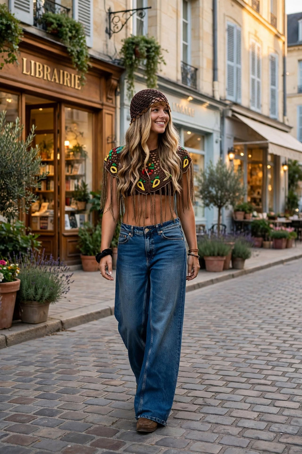 Top Crop à Franges Bohème Chic – Pour une allure élégante au quotidien