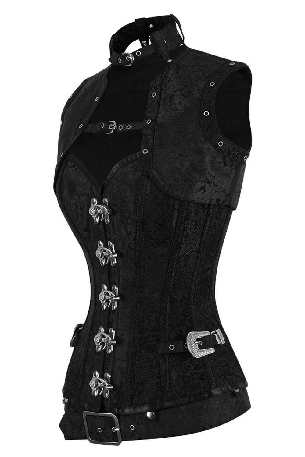 Midnight Black Selene Overbust Corset-4