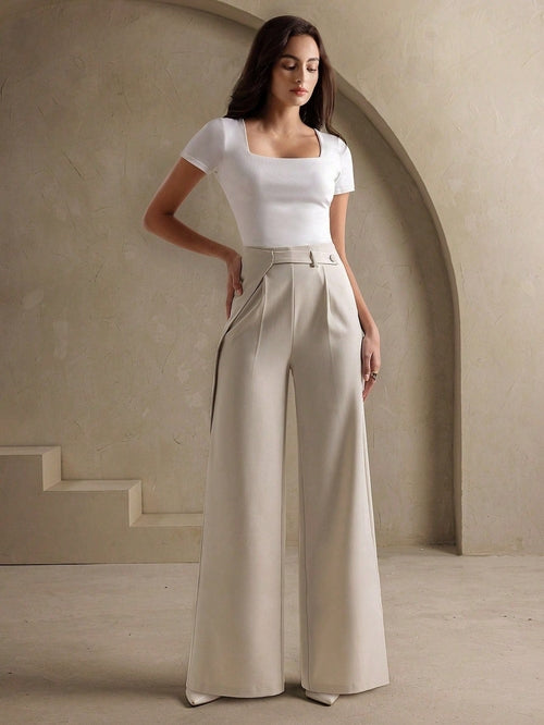 Women's trendy slimming casual pants for spring and autumn, loose fit and low-waist.
