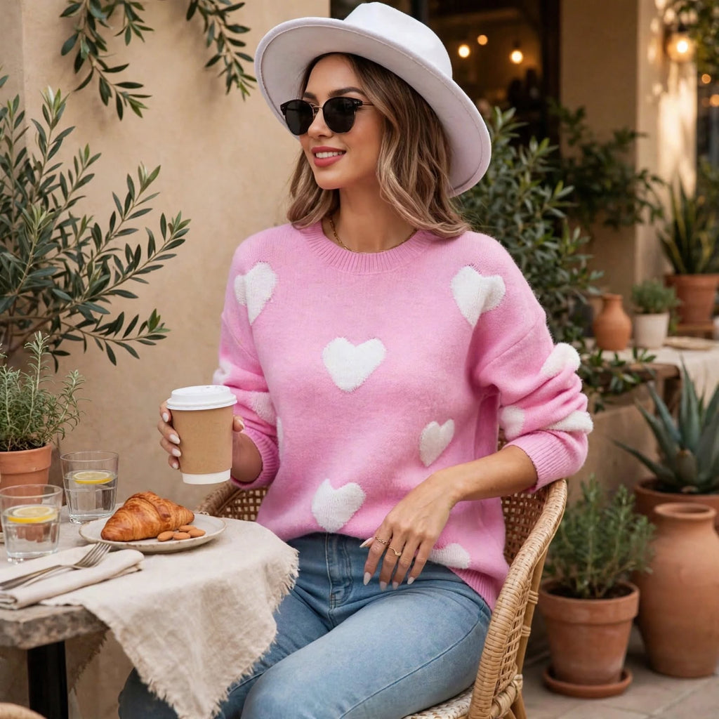 Pull Doux 'Cœur Tendre' - Maille Élégante et Confortable