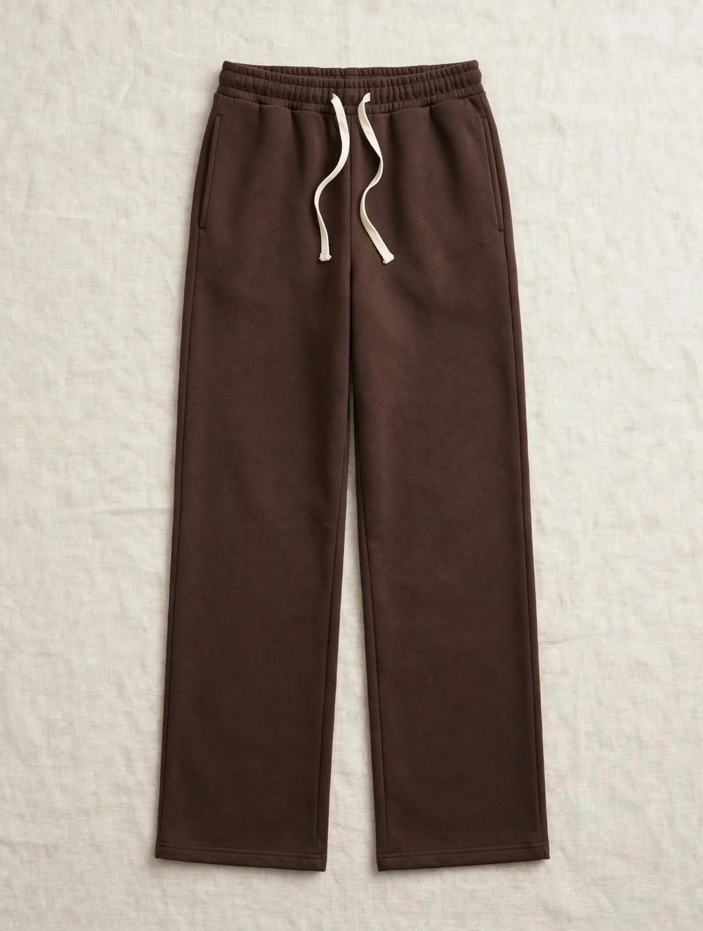 Pantalon Wide-Leg Confort Ultime - Marron Chocolat