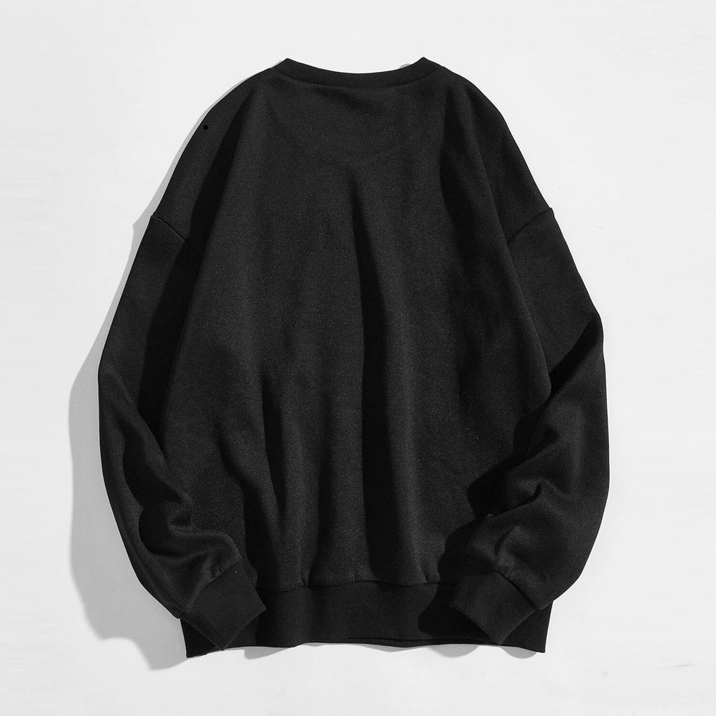 Pull pour femme à motif cœur, coupe ample, style urbain décontracté-2