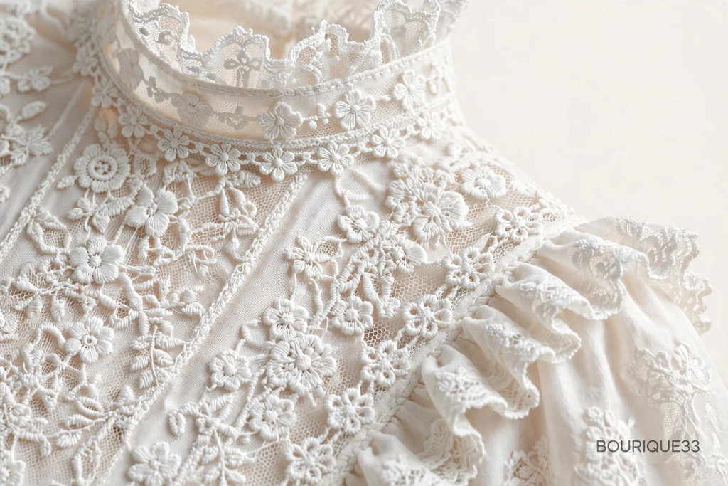Blouse Victoire - Dentelle Blanche