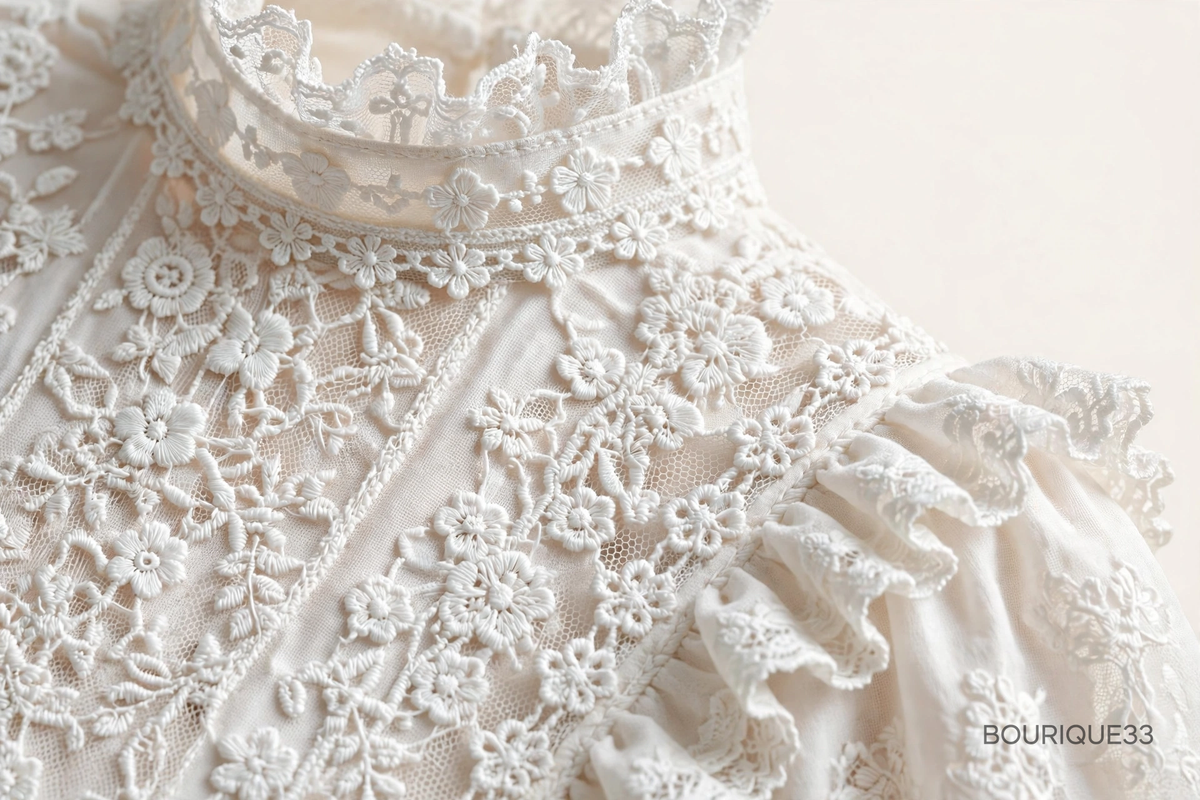 Blouse Victoire - Dentelle Blanche