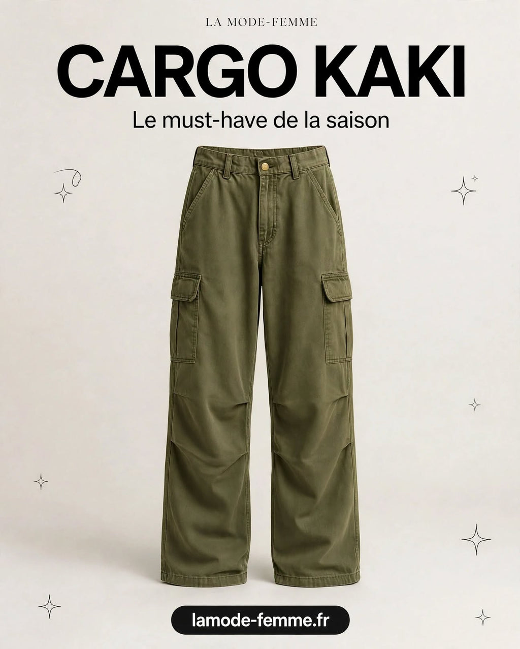 CargoMuse™ – Jean utilitaire taille haute à jambes droites pour femmes
