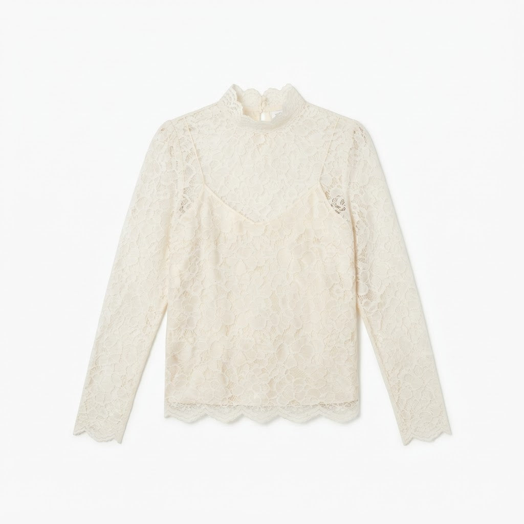 Blouse Victoire - Dentelle Blanche