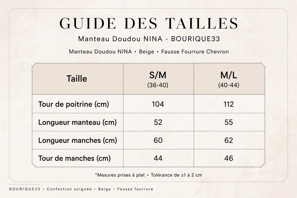 Manteau doudou NINA en fausse fourrure beige