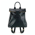 RB1021A - Soft Genuine Leather Backpack Black - Made in Italy