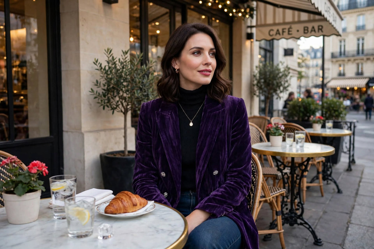 Robe Blazer Bicolore Signature - L'Élégance Contrastée