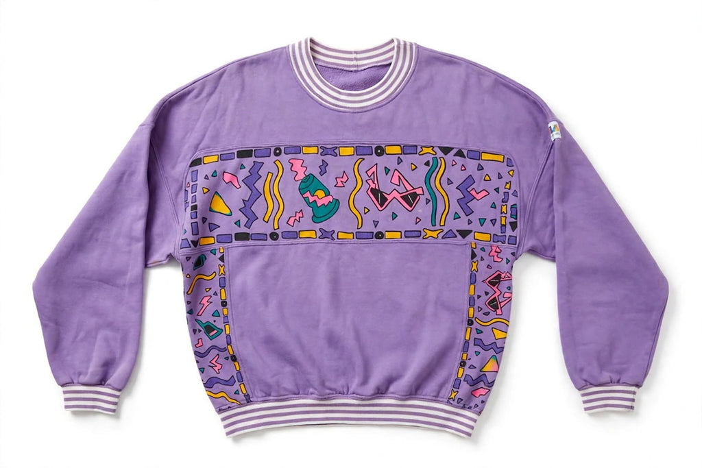 Sweat Vintage Violet « Urban Chic » – L'élégance décontractée