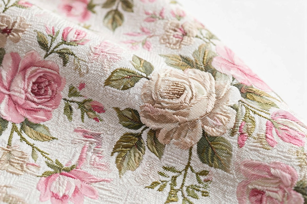 Ensemble Jacquard Fleuri Rose - Bombers + Jupe Plissée