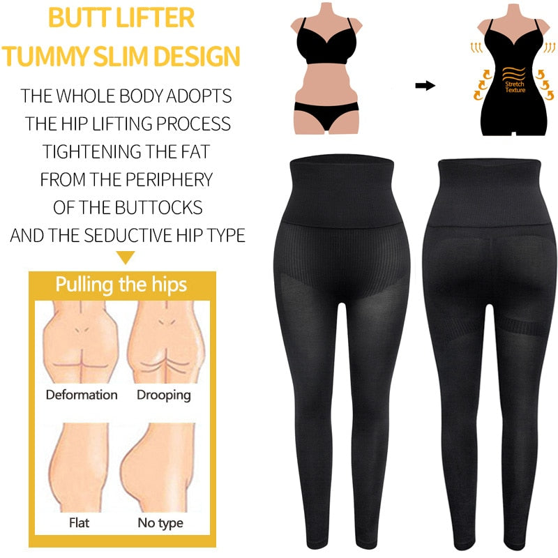 Culotte gainante taille haute, effet ventre plat, amincissante pour les cuisses-3