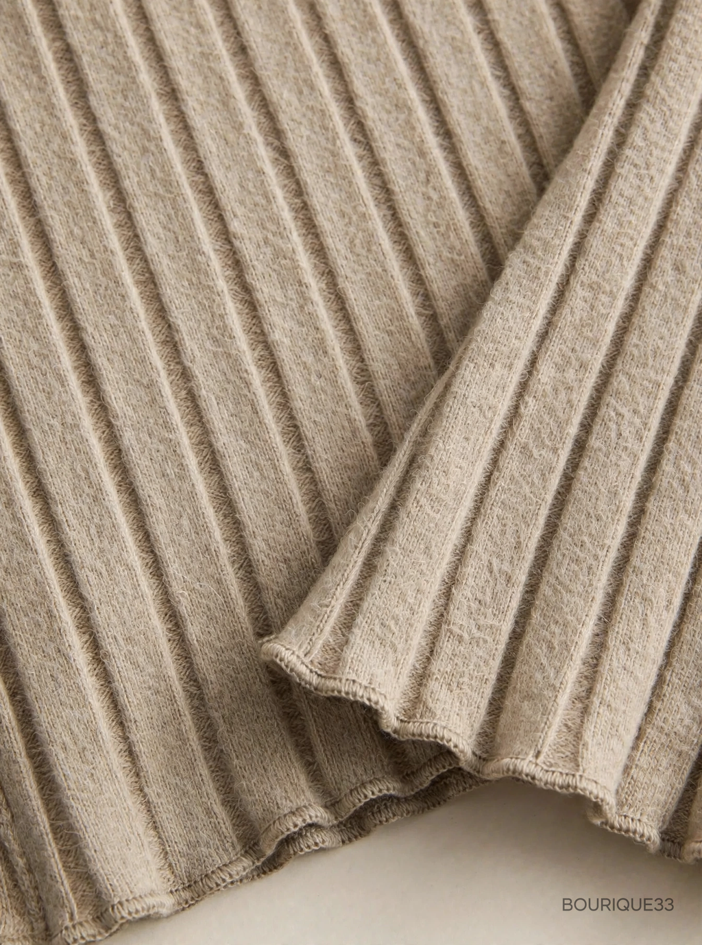 Léa Wrap Sweater - Beige