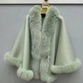 Green Cashmere Fur cape-0