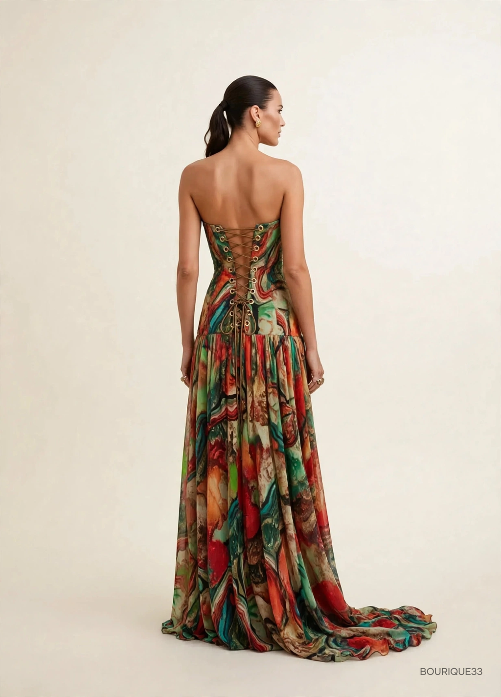 Aura Maxi Dress - Agate Print