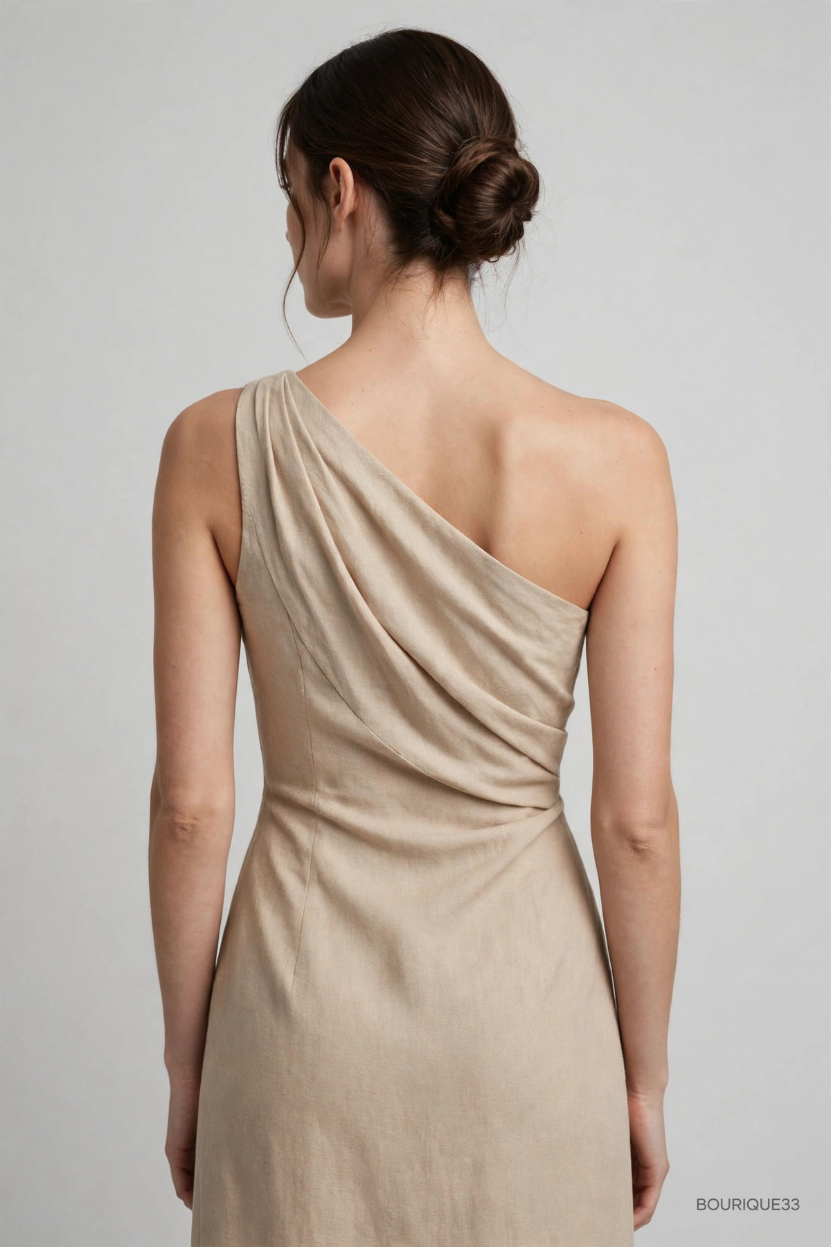Robe Asymétrique Noémie - Volants Plissés