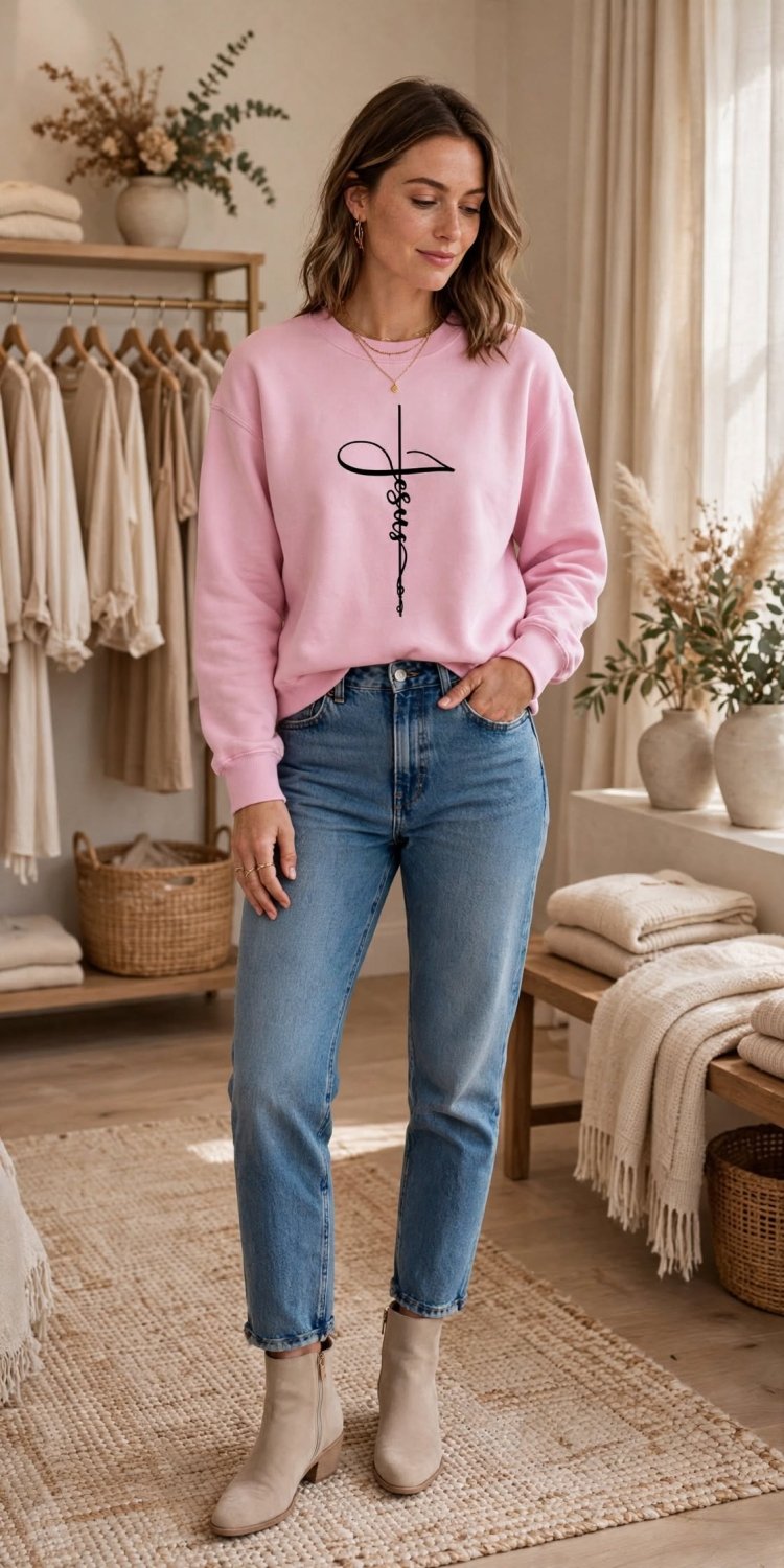 Sweatshirt Douceur Divine - Rose Pastel - ModePinkJackets, Vests for Women0cmCJNSSYWY00926-Pink-LSweatshirt Douceur Divine - Rose Pastel