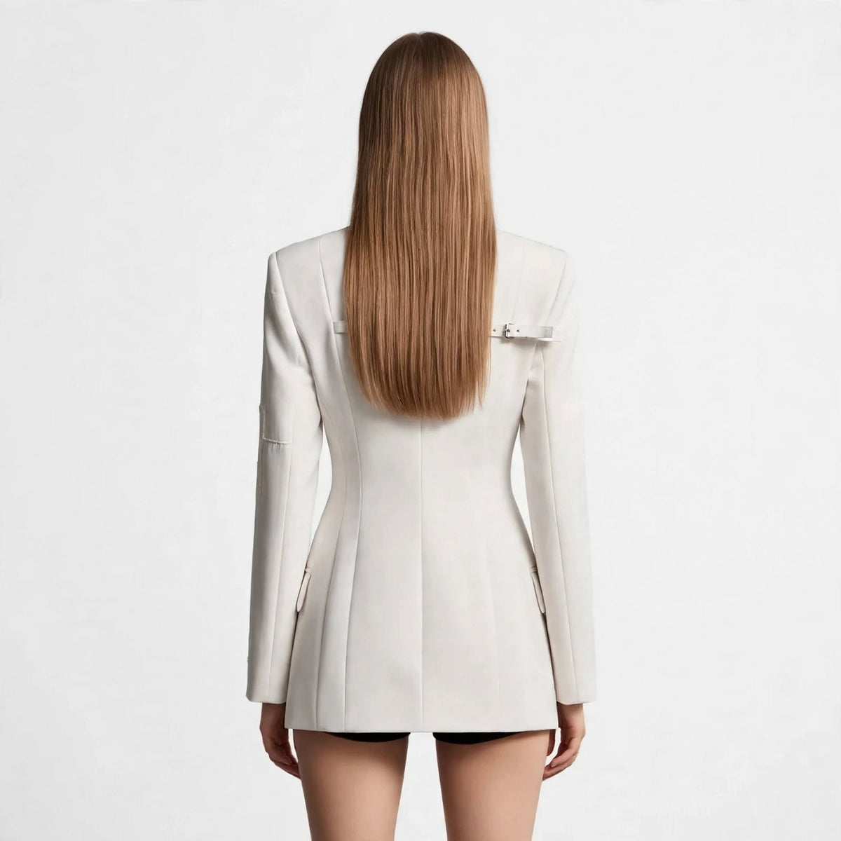 Blazer Blanc Sculptural - Coupe Blazer Robe - S au XXL